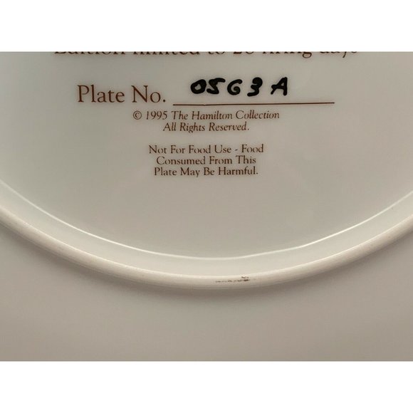 1995 Partytime Puppy Plate - Paulette Braun - Golden Puppy Portraits Collection - Picture 7 of 8